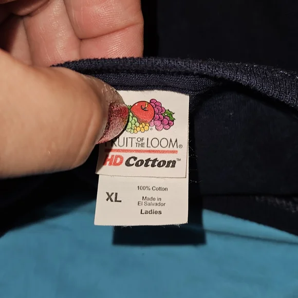 Fruit of the Loom Blue 'Made in the 80s' T-Shirt - Picture 3 of 3